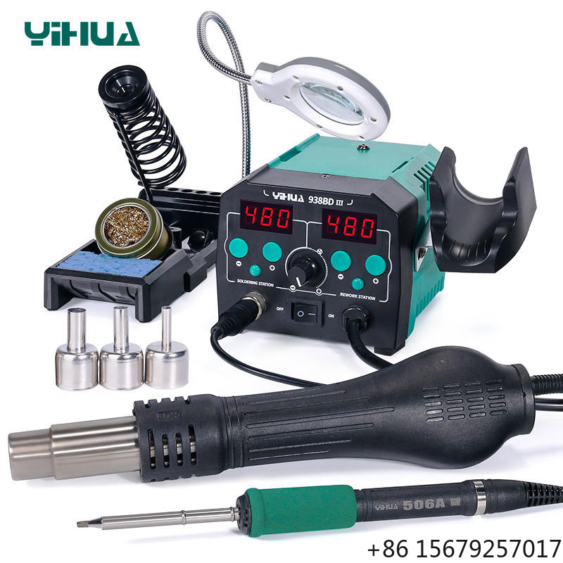 Hot Air Rework Station T12 - YIHUA 938BD-III 775W Stazione Saldante 2