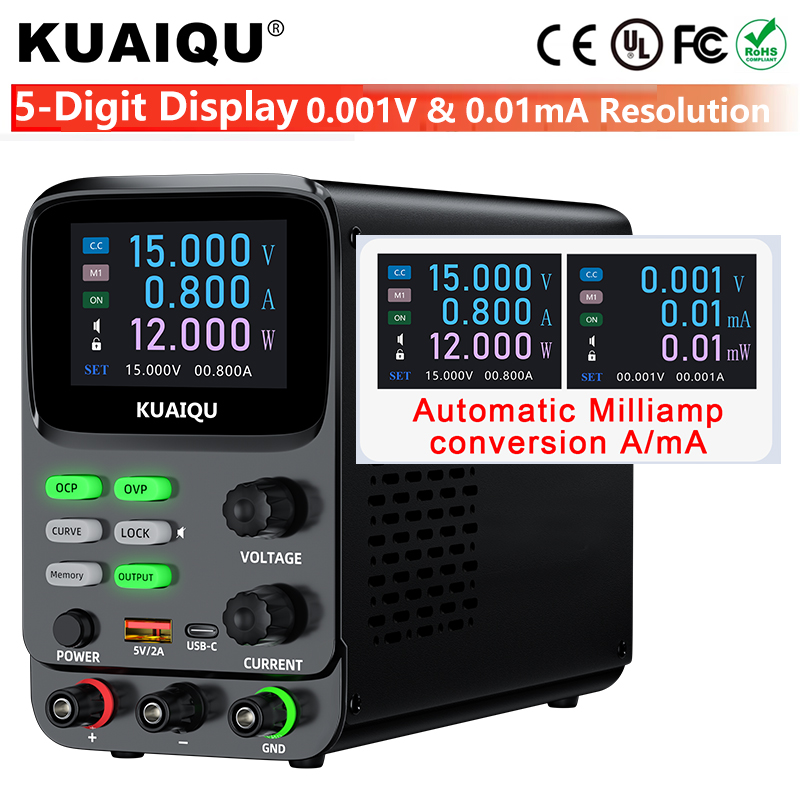 Programmable Dc Power Supply 30V 10A - Alimentatore da Laboratorio Programmabile KUAIQU a