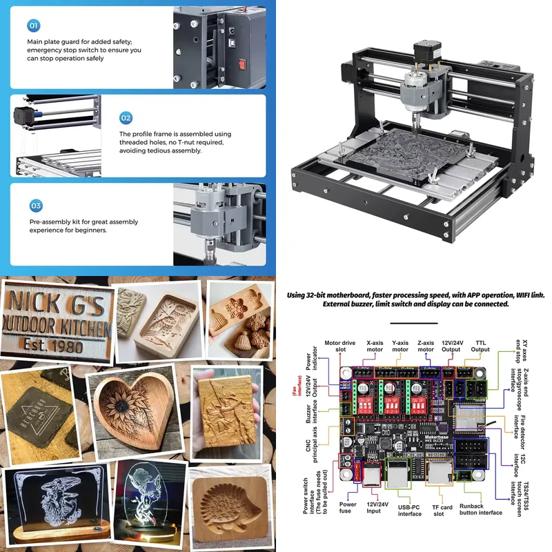 Mini Laser Engraver Cnc Router - Mini Router CNC 3018 per Fresatura