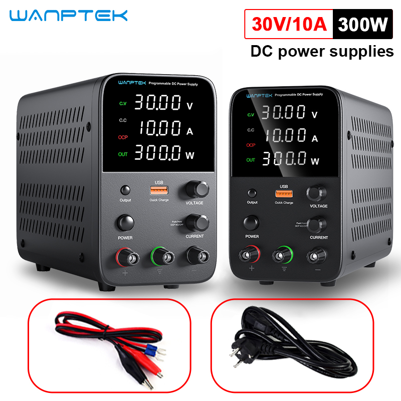 Programmable Dc Power Supply 30V 10A - Wanptek Alimentatore CC programmabile WPS3010H Banco