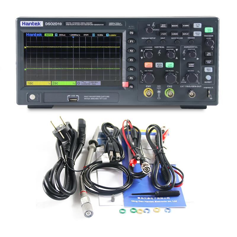 Digital Storage Oscilloscope 100Mhz - Oscilloscopio Digitale Hantek DSO2D10, Larghezza di