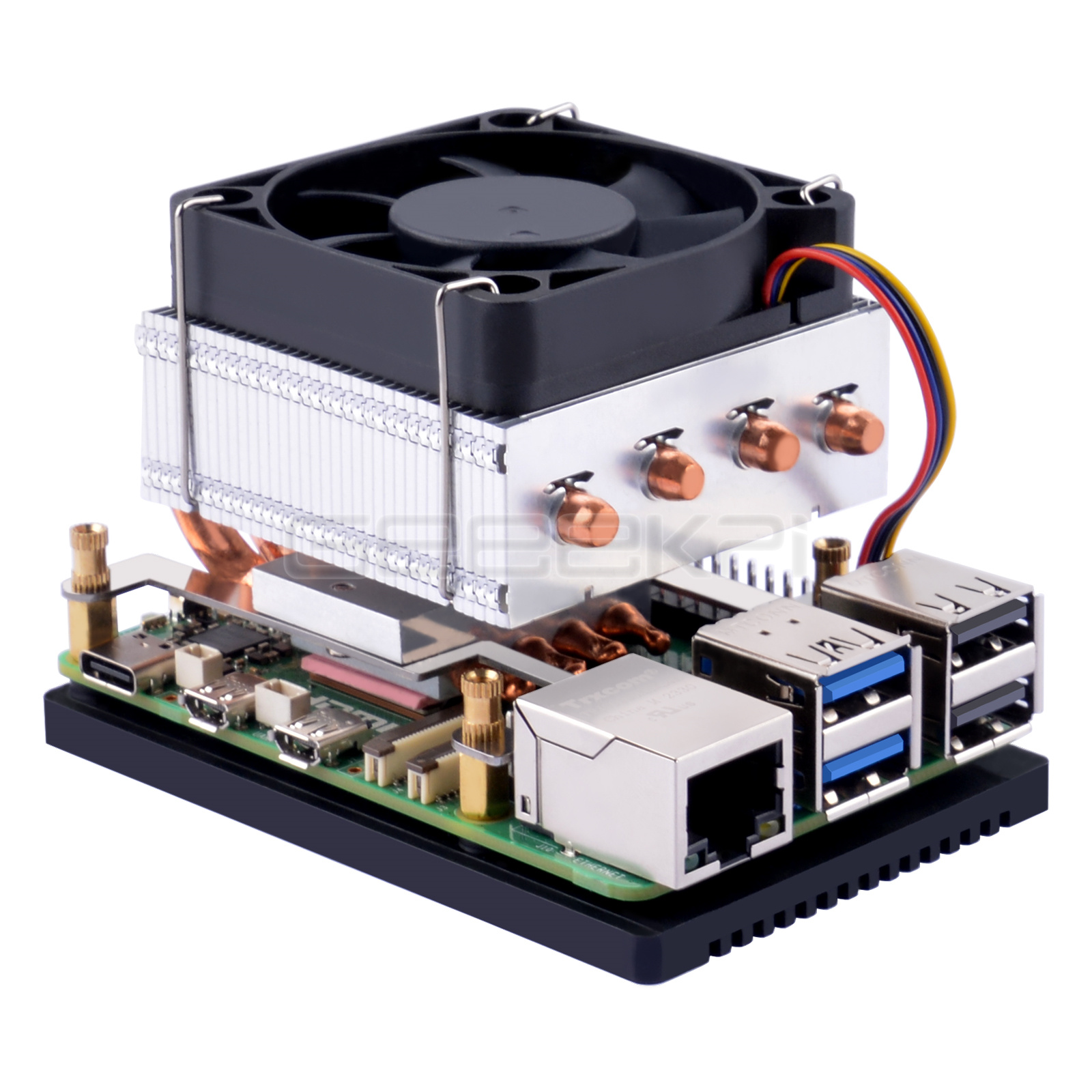 Raspberry Pi 5 8Gb Kit - Dispositivo di raffreddamento CPU Geeekpi a