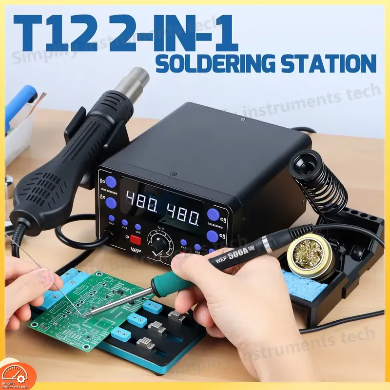 Stazione di Saldatura 775W 2 i - Hot Air Rework Station T12 recensione e prezzo