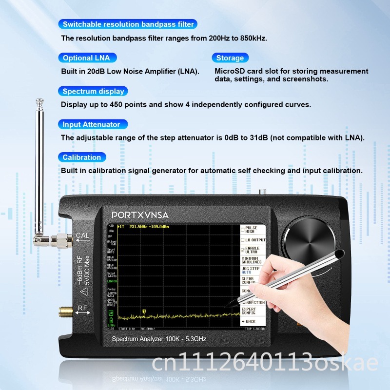 Analizzatore di Spettro Portat - Signal Generator Spectrum Analyzer recensione e prezzo