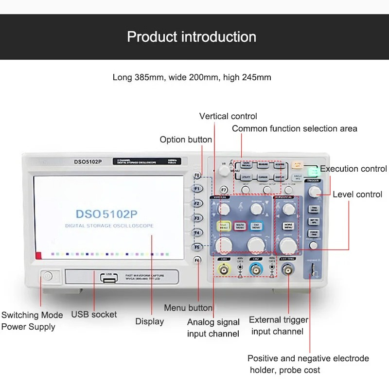 Spedizione gratuita Hantek DSO - Digital Storage Oscilloscope 100Mhz recensione e prezzo