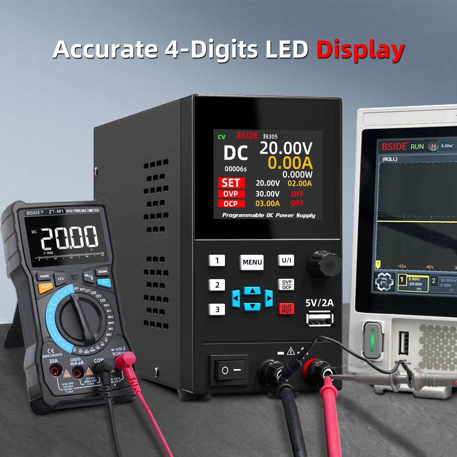 BSIDE DC Alimentatore regolato - Programmable Dc Power Supply 30V 10A recensione e prezzo