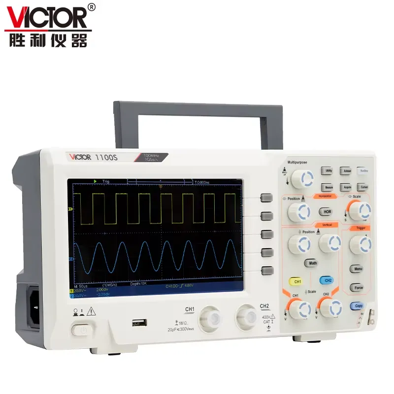 Oscilloscopio VICTOR 1100S con - Digital Storage Oscilloscope 100Mhz recensione e prezzo