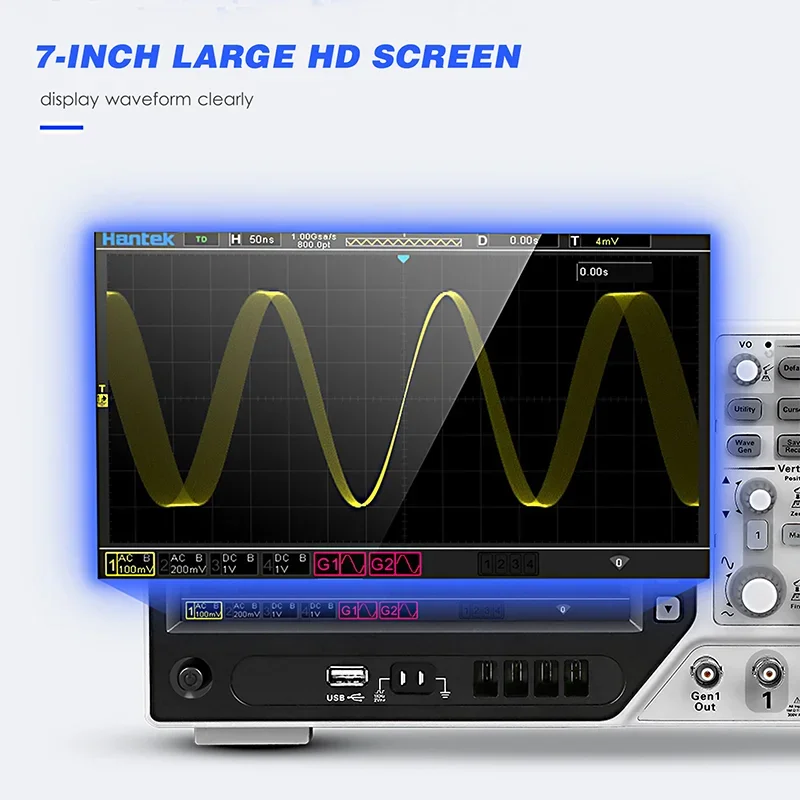 Oscilloscopio a memoria digita - Digital Storage Oscilloscope 100Mhz recensione e prezzo