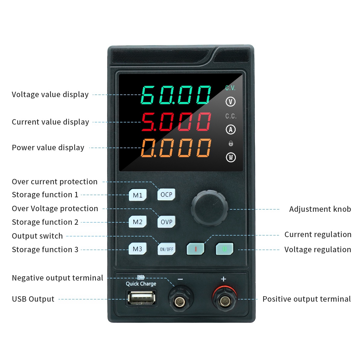 MYAMI 30V 32V 10A con USB/RS48 - Programmable Dc Power Supply 30V 10A recensione e prezzo
