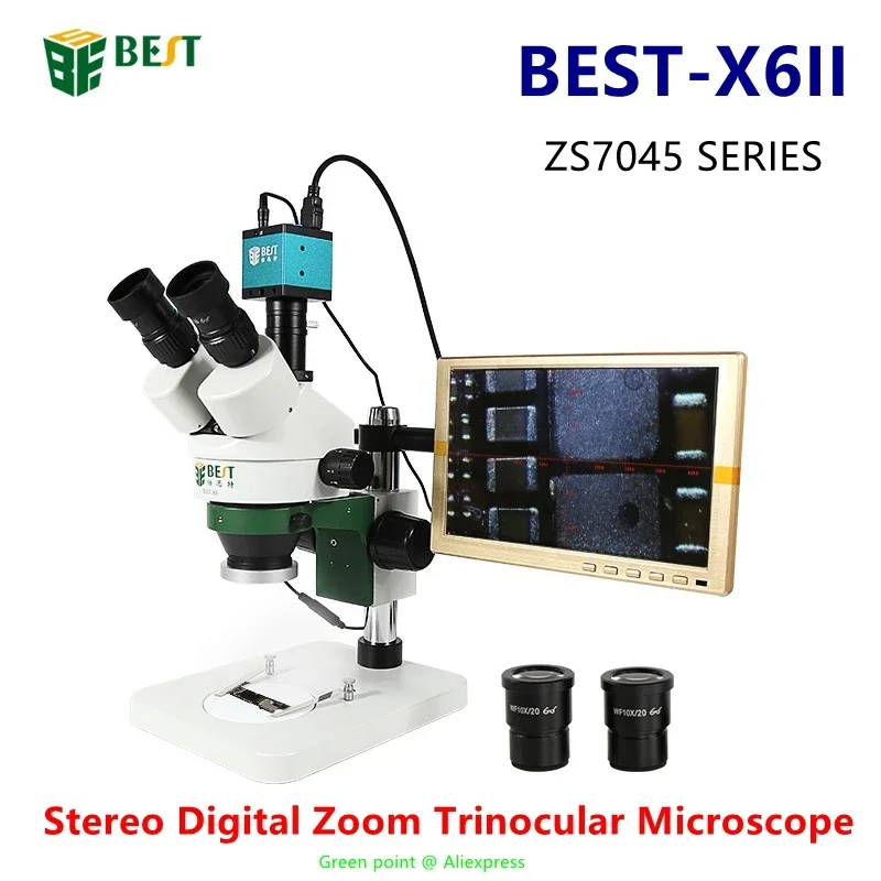 Microscopio trinoculare con zo - Stereo Trinocular Microscope Pcb recensione e prezzo