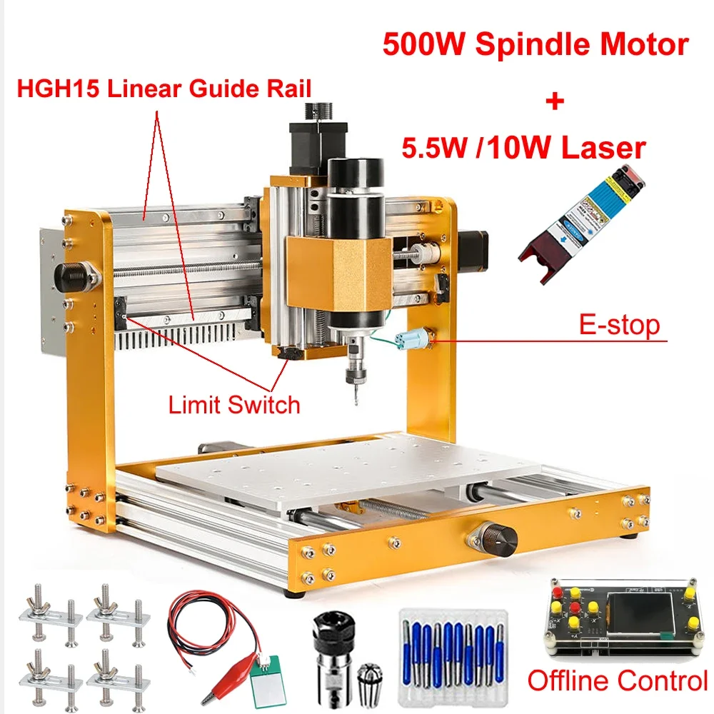 Mini Router CNC 3018 Plus con  - Mini Laser Engraver Cnc Router recensione e prezzo