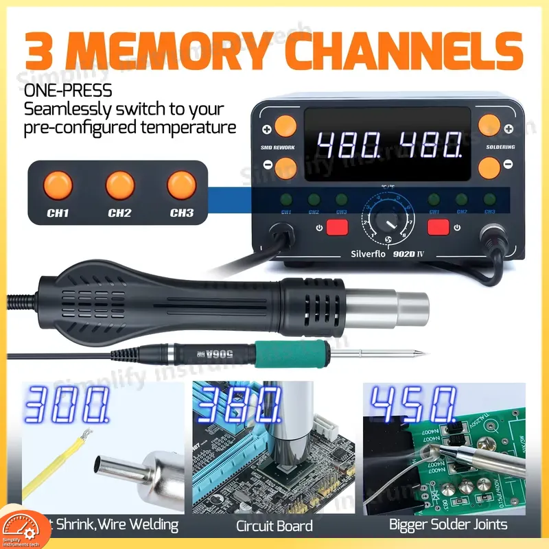 Stazione di Saldatura 902D IV  - Hot Air Rework Station T12 recensione e prezzo