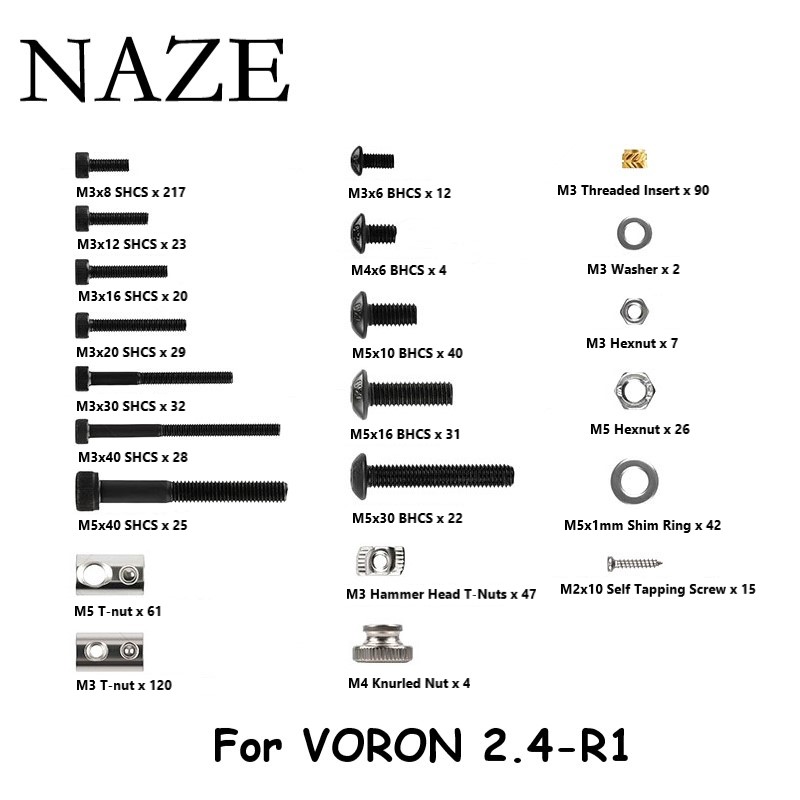 NAZE Voron2.4 stampante 3D R1/ - Voron 2.4 R2 Kit recensione e prezzo